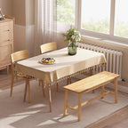 HOOBRO 39.3'' Bamboo Dining Bench, Farmhouse Table Bench, Kitchen & Living Room Furniture, Easy to Assemble, Sturdy and Stable, Natural YL03CD01G2