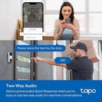 Tapo 2K Wireless Smart Video Doorbell with Chime - 160° Ultra-Wide View,Person Detection, Ring Call, 2-Way Audio, Subscription-Free Local Storage/Optional Cloud, Motion Only Alert, D210