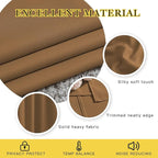 NICETOWN Half Window Curtains for Bedroom - Grommet Modern Thermal Insulated Blackout Window Drapes Sound Reducing for Nursery/Kitchen, Gold Brown, W52 x L54, Set of 2