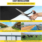 VEVOR Geotextile Landscape, 3ft x 100ft 8 oz, Non-Woven PP Drainage 350N Tensile Strength & 440 N Load Capacity, for Ground Cover, Garden Fabric, French Drains, Black