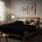 Utopia Bedding Fleece Blanket Queen Size Black (90x90 Inches) Ultra Soft Warm Lightweight Microfiber Breathable Anti-Static Cozy Winter Bed Blanket, All-Season Home Decor Gift for Men & Women