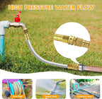 Garden Hose 15 FT, 304 Stainless Steel Metal Water Hose, Heavy Duty Flexible Leader Hose, Short Water Hose Kink Free Hose for Rv, Outdoor, Yard, No Bite, Leak proof and Durable