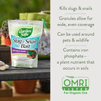 Garden Safe Brand Slug & Snail Bait Granules, 2 Pounds, Slugs & Snails Begin to Die Within 3 to 6 Days, Can Be Used Around Pets & Wildlife, For Lawns, Gardens & Greenhouses, 6 Pack