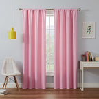 ECLIPSE Kendall Modern Blackout Thermal Rod Pocket Window Curtain for Bedroom or Living Room (1 Panel), 42 X 54, Bouquet