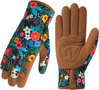 Trifabricy Gardening Gloves for Women, Breathable leather Garden Gloves with Grip, Thorn-Proof Puncture-Resistant Work Gloves