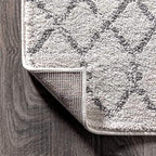 JONATHAN Y Boho Vintage Diamond Cream/Gray Runner Rug 2X8 ft, Moroccan Hype for Living Room, Bedroom, Kitchen, Office, Easy-Cleaning, High Traffic, Pet-Friendly, Non-Shedding (MOH101B-28)