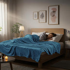 Utopia Bedding Fleece Blanket Queen Size Stone Blue 300GSM Luxury Fuzzy Soft Anti-Static Microfiber Bed Blanket (90x90 Inch)