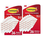 Command Medium Refill Adhesive Tape Strips (72 Strips)