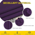 NICETOWN Bedroom Blackout Curtains & Drapes - Energy Saving Thermal Insulated Solid Grommet Light Blocking Window Treatments Privacy Room Divider for Living Room (2 Panels, Royal Purple, W66 x L102)