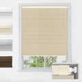 LazBlinds No Tools No Drill Cordless Cellular Shades, Blackout Light Blocking Custom Cut to Size Honeycomb Shades for Home, Thermal Insulation Blinds for Windows, Beige