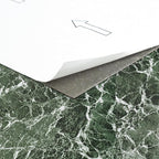 Nexus Self Adhesive Vinyl Floor Tiles, 20 Tiles - 12'' x 12'', Forest Marble Peel & Stick, DIY Flooring for Kitchen, Dining Room, Bedrooms Bathrooms by Achim Home Decor, Dark Green with White Vein