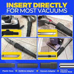 Holikme Dryer Vent Cleaner Kit Vacuum Hose Attachment Brush,Black
