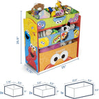 Sesame Street 6 Bin Design and Store Toy Organizer by Delta Children