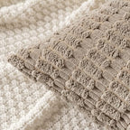 MIULEE Pack of 2 Corduroy Decorative Lumbar Throw Pillow Covers 24x12 Inch Soft Boho Striped Pillow Covers Modern Farmhouse Home Decor for Sofa Living Room Couch Bed Light Brown