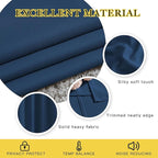 NICETOWN Moroccan Blue Room Darkening Curtains 90 inch Length - Chic Grommet Thermal Insulated Blackout Window Treatments Sound Proof Drapes for Bedroom/Living Room (2 Panels, W46 x L90)