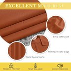 NICETOWN Burnt Orange Blackout Curtain for Sliding Door, Grommet Patio Door Curtain Wide Window Treatment Privacy Thermal Curtain for Bedroom/Living Room (1 Panel, W80 x L95)