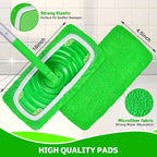 Reusable Microfiber Mop Pads Compatible with Swiffer Sweeper, 3 Pack Dry Sweeping Cloths & Wet Mopping Cloths, Washable Pads for Hardwood Floor Cleaning (Mop is Not Included)