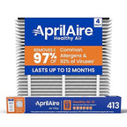 AprilAire 413 Replacement Filter for AprilAire Whole House Air Purifiers - MERV 13, Healthy Home Allergy, 16x25x4 Air Filter (Pack of 4)