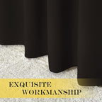 NICETOWN Toffee Brown Blackout Curtains for Bedroom/Living Room 132 Inch Length - Thermal Insulated Room Darkening Grommet Top Window Curtains (100 by 132 - Inch, 1 Panel)