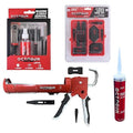 Newborn Octogun Complete Caulking Bundle | Pro Drip-Free Caulk Gun, Universal Silicone Sealant, 8-Piece Smoothing Tool Kit, and Caulk Removal Set | All-in-One Home Repair & Sealing Pack