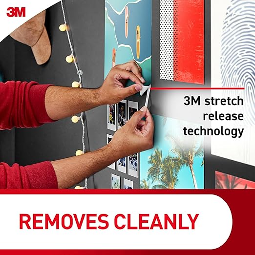 Command Poster Strips, 256 Strips Damage-Free Poster Hangers, No Tools Requried, Great for Home, Room, Wall, Office, and Dorm Decor, White Adhesive