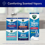 Vicks Warm Steam Vaporizer & Humidifier 1.5 Gallon Tank for Small and Medium Rooms, Night Light, Works with VapoPads and VapoSteam