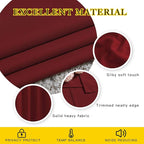 NICETOWN Burgundy Red Curtains 102 inches Long, Grommet Thermal Insulated Solid Blackout Curtains Privacy Window Treatments for Bedroom/Living Room, W46 x L102, 2 Panels