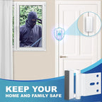 4Pack Door Reinforcement Lock Withstands 800lbs of Force - White Extra Proof Door Lock for Kids Safety Drilling Required,Prevents Unauthorized Entry,Add a Door Security Locks for Home Safety & Privacy
