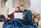 Utopia Bedding Fleece Blanket Queen Size Royal Blue 300GSM Luxury Fuzzy Soft Anti-Static Microfiber Bed Blanket (90x90 Inch)