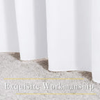 NICETOWN White Room Darkening Curtain Panels - Thermal Insulated Grommet 50% Room Darkening Window Drapes and Curtains for Bedroom/Basement (Set of 2, W37 x L54)