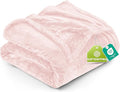 Utopia Bedding Fleece Blanket Queen Size Pink 300GSM Luxury Fuzzy Soft Anti-Static Microfiber Bed Blanket (90x90 Inch)