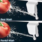 BIGCOW Ultra-Slim Bidet Attachment for Toilet - Dual Nozzle (Frontal & Rear Wash) with Adjustable Cold Water Pressure and Stainless Steel Inlet - Hygienic Solution for Fresh Cleanliness, Silver 1 Pcs