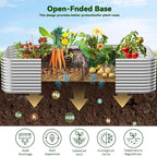 2 Pack Tall 8x3FT Corrugated Galvanized Steel Raised Garden Bed Outdoor, Metal Above Ground Garden Bed for Vegetables and Flowers, Raised Beds for Gardening-8x3x1.5FT