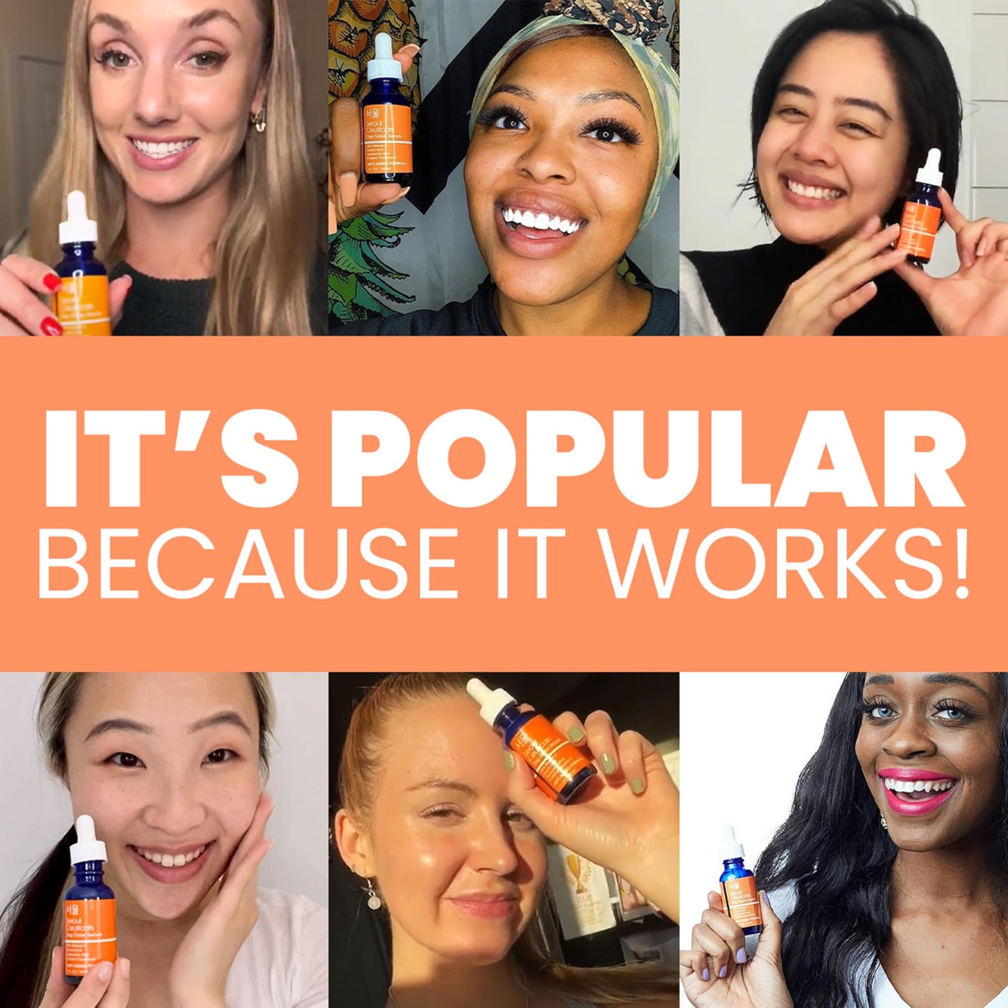 SeoulCeuticals 20% Vitamin C Serum - Hyaluronic Acid & CE Ferulic Acid for Anti-Aging Korean Skincare | AlluCanFind