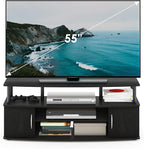 Furinno JAYA Large Entertainment Stand for TV Up to 55 Inch, Blackwood