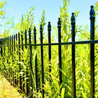 Metal Garden Fence 24 inch H x 24 inch W (10 Panels, Total Length 20 ft) Decorative Fence Border Fence Landscape Fencing for Dog, Flower Bed, Yard, Animal Barrier