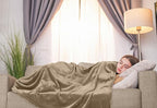 Utopia Bedding Fleece Blanket Throw Size Camel 300GSM Luxury Anti-Static Fuzzy Soft Microfiber Blanket for Couch, Sofa and Bed (50x60 Inch)