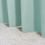 NICETOWN Aqua Blue Room Darkening Curtain Panels - Window Treatment Thermal Insulated Grommet Room Darkening Curtains/Panels/Drapes for Bedroom (2 Panels, 52 by 54, Aqua)