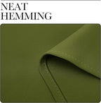 NICETOWN Olive Green Blackout Curtains 68 inches Length for Laundry Room, 2 Panels, 42" Wide, Thermal Insulated Decoration Drapes for Office Window