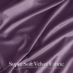 NICETOWN Lavender Purple Velvet Curtains 84 inches Long for Office Studio Office Infant, Thick and Smooth Classical Elegant Room Darkening Home Decor Window Treatments, 2 Pieces, 52" W by 84" L