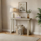 Plank+Beam Solid Wood Console Table, 36 Inch, Sofa Table, Narrow Entryway Table for Hallway, Behind The Couch, Living Room, Foyer, Easy Assembly, Seashell