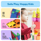 PicassoTiles 60pcs Magnetic Building Blocks