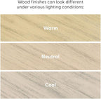 Plank+Beam Solid Wood Console Table, 46 Inch, Sofa Table, Narrow Entryway Table for Hallway, Behind The Couch, Living Room, Foyer, Easy Assembly, Seashell