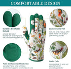 Trifabricy Gardening Gloves for Women, Breathable leather Garden Gloves with Grip, Thorn-Proof Puncture-Resistant Work Gloves