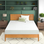 Zinus 8 Inch Green Tea Memory Foam Mattress, Short Queen, Fiberglass Free, Patented Custom Contour Support, Sturdy Base Foam, CertiPUR-US Certified, Mattress in A Box, White
