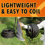 5/8 in. × 10 ft. High Flow Heavy Duty Garden Hose Flexible Hybrid Rubber Water Hose, No Memory Durable Premium Water Hose Leader Hose for Watering, Irrigation, Water Transfer Pump