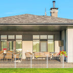 Decorative Garden Fence 24in (H) x20ft (L), 10 Pack No Dig Fence Animal Barrier for Dog, Arched Flower Bed Edging, Wire Border Panel Fencing for Yard Patio Outdoor Decor White