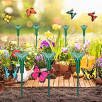 18 Pcs Solar Flying Moving Fluttering Waterproof Garden Stakes Decorations for Home Yard Pathway Garden Landscape Christmas Outdoor Indoor Centerpieces Gift Decorations (Butterfly)