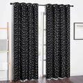 NICETOWN Room Darkening Curtains for Living Room - Easy Care Solid Thermal Insulated Grommet Room Darkening Curtains/Panels/Drapes for Bedroom Decoration (2 Panels, 52 by 84, Greyish White)