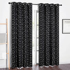 NICETOWN Room Darkening Curtains for Living Room - Easy Care Solid Thermal Insulated Grommet Room Darkening Curtains/Panels/Drapes for Bedroom Decoration (2 Panels, 52 by 84, Greyish White)